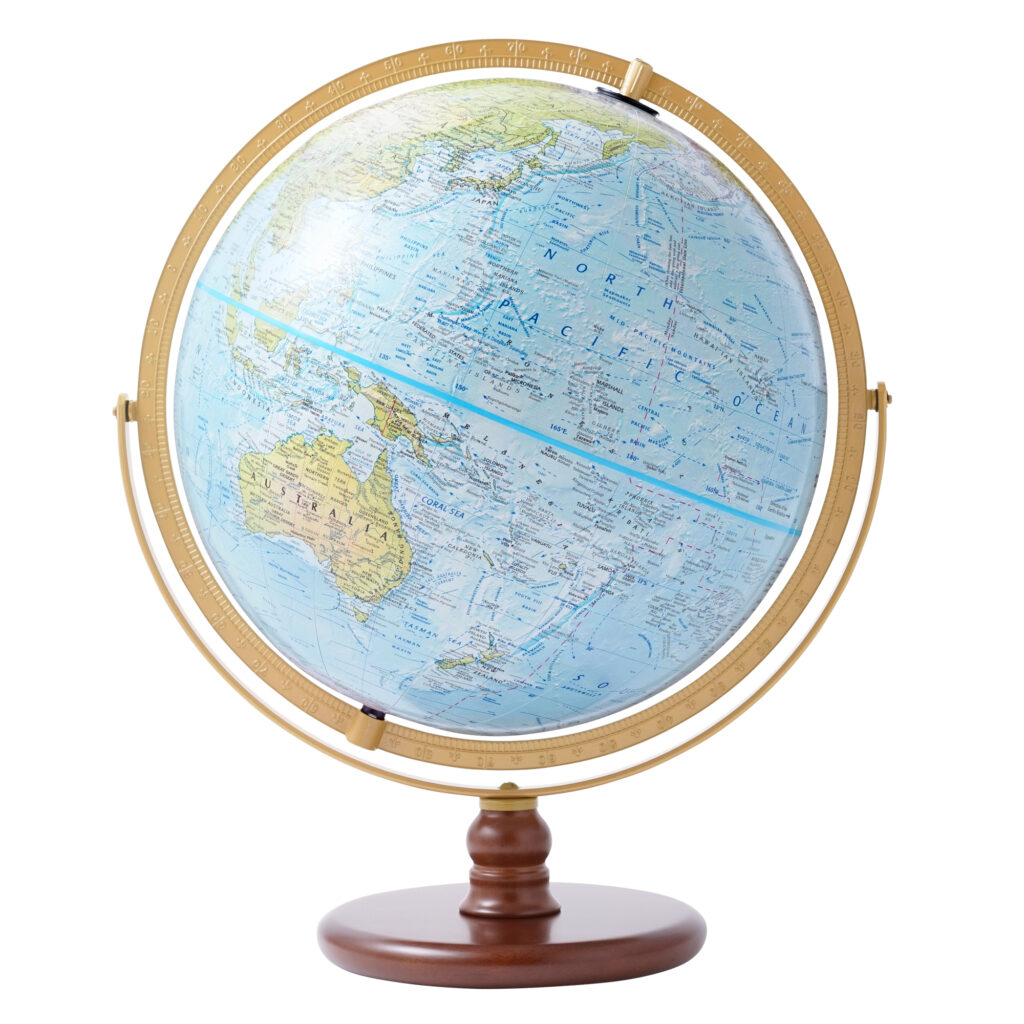 オセアニア型 英語版 – アメリカ最大の地球儀メーカー リプルーグル地球儀